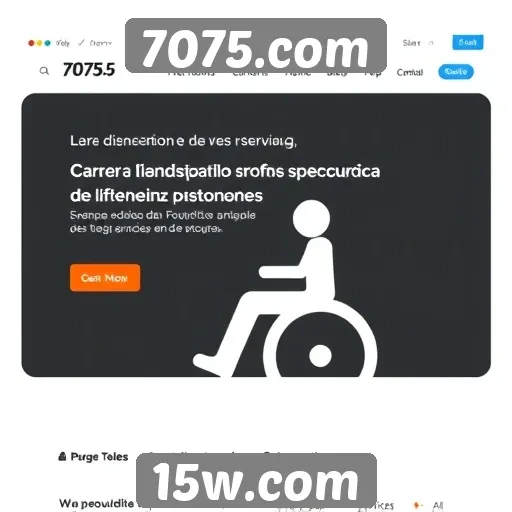 Acessibilidade e recursos do site 7075.com