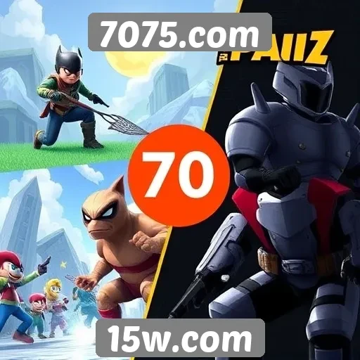 Comparativo de jogos populares no 7075.com